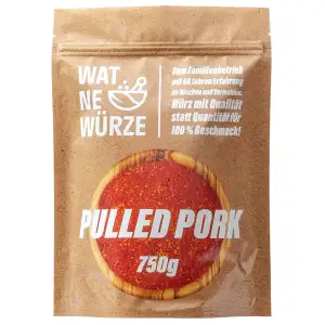 WAT NE WÜRZE Pulled Pork Rub Gewürzmischung 750 g | BBQ Gewürz für Pulled Pork a