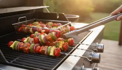 Perfekte Gemüsespieße vom Grill