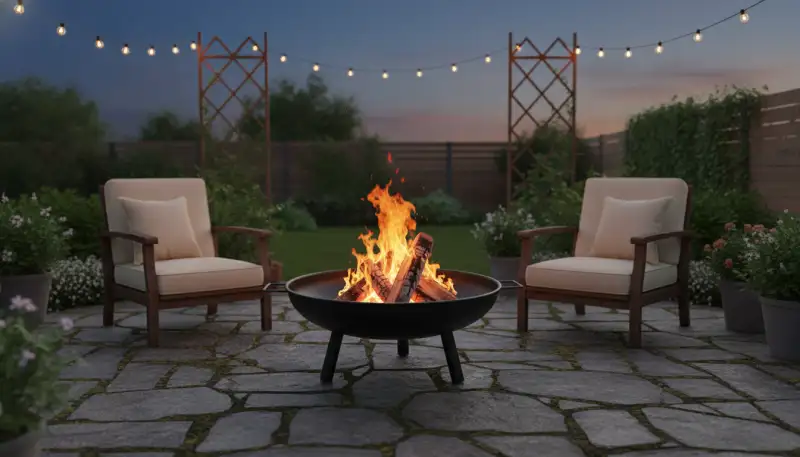 Eine feste Grillstelle im Garten