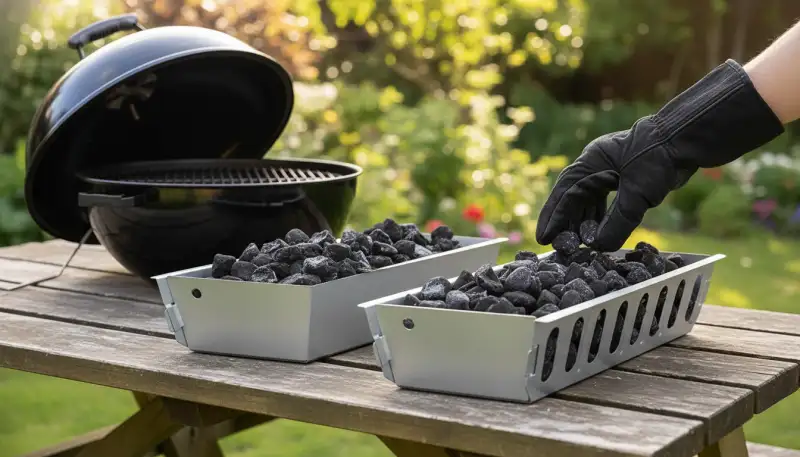 Vielseitiger Kohlekorb für perfektes Grillen